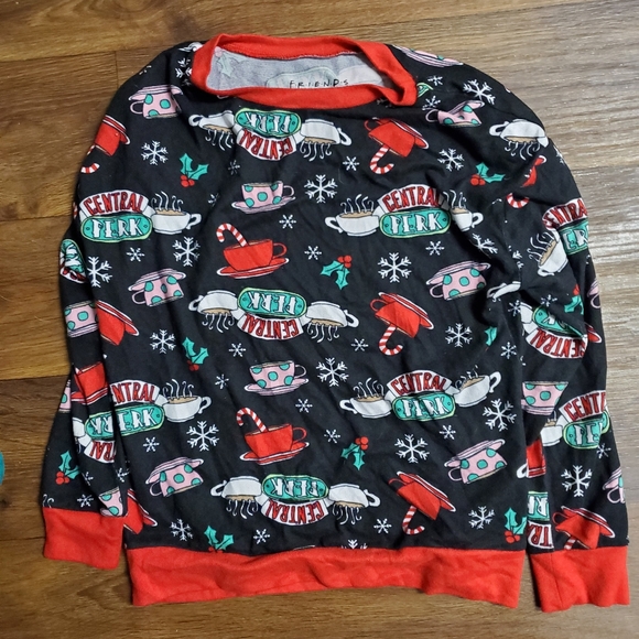 Friends Christmas pj set small central perk Snowflake candy cane *no tags* - Picture 2 of 5